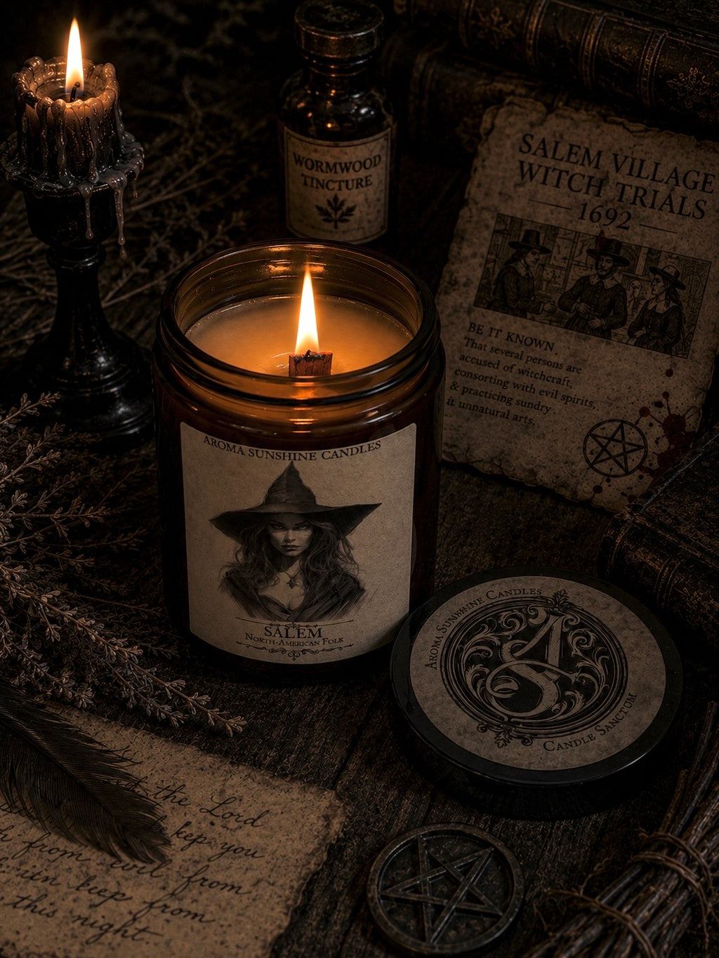 Salem candle - Cinnamon Apple & Maple Leave