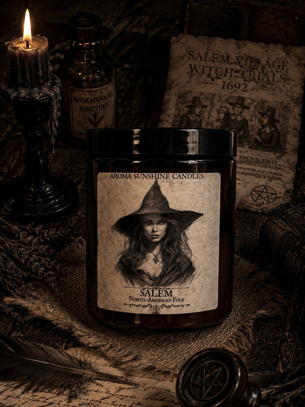 Salem candle - Cinnamon Apple & Maple Leave