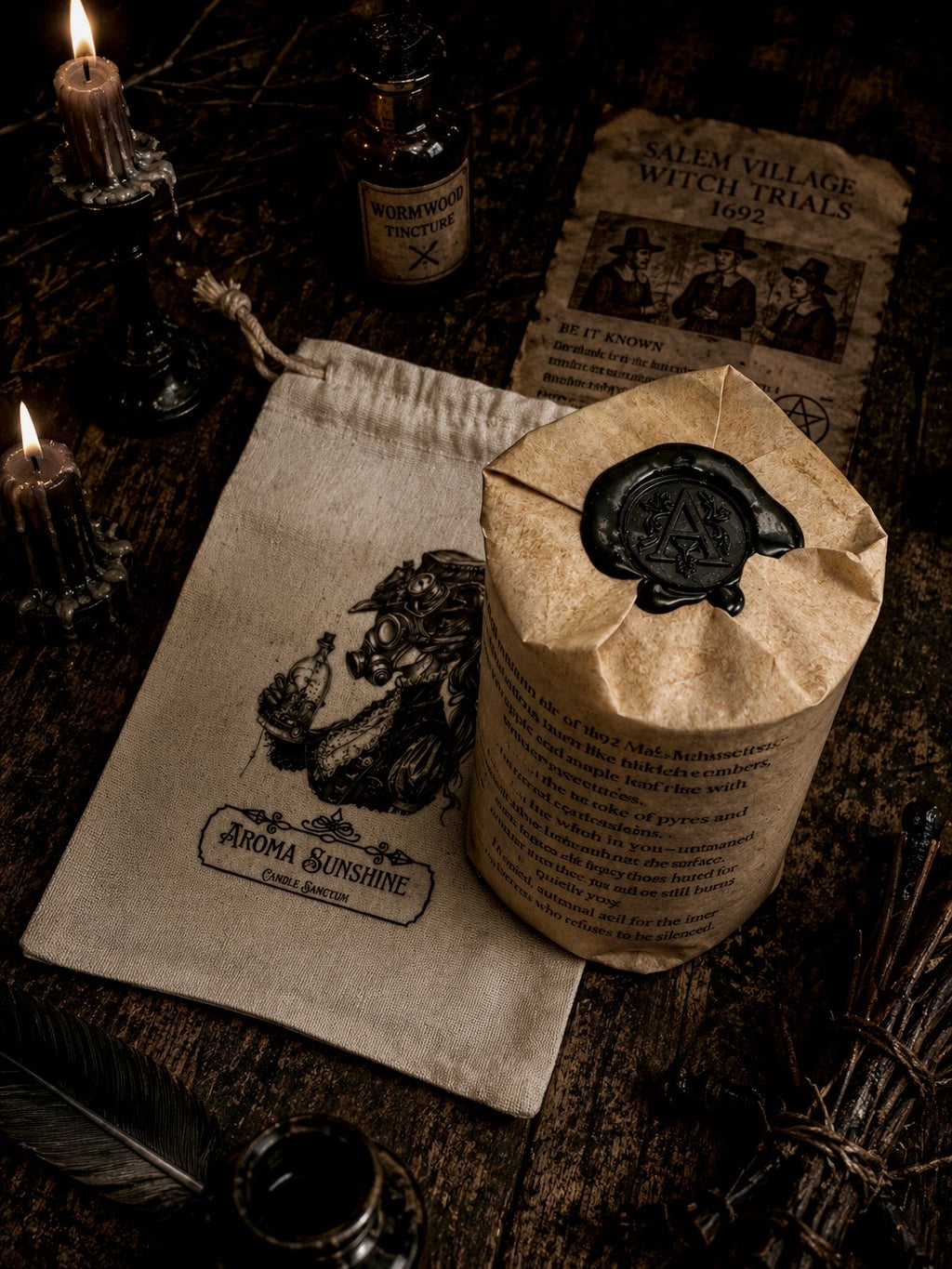 Salem candle - Cinnamon Apple & Maple Leave