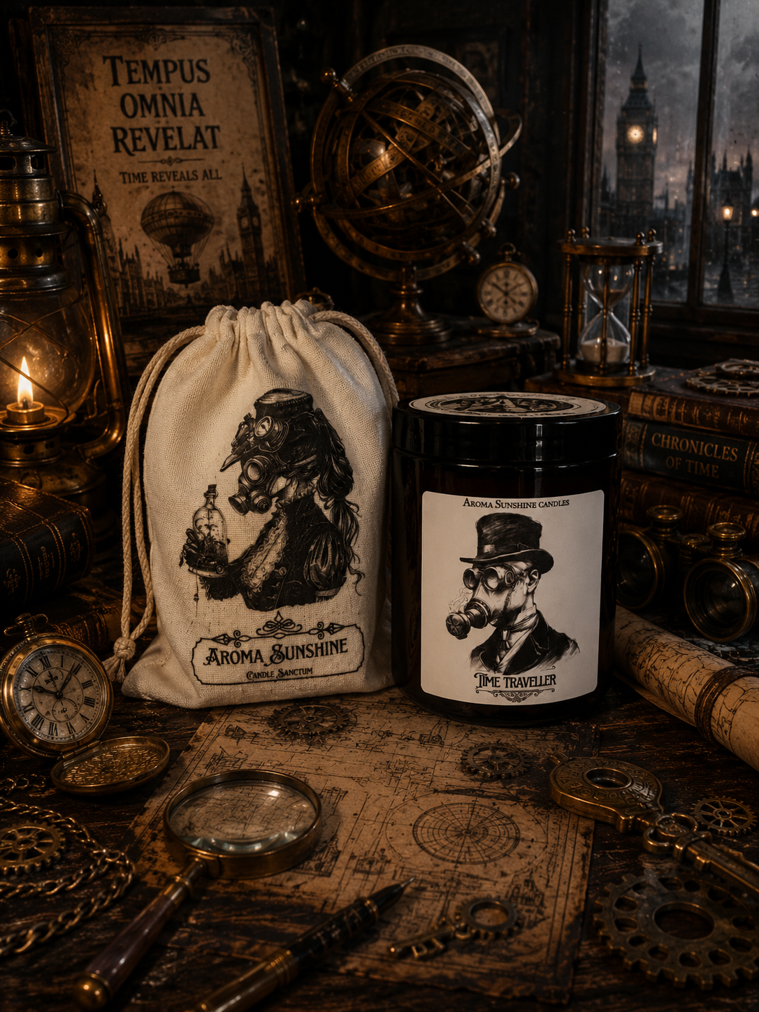 Time Traveller candle - Black Iris & Verbena
