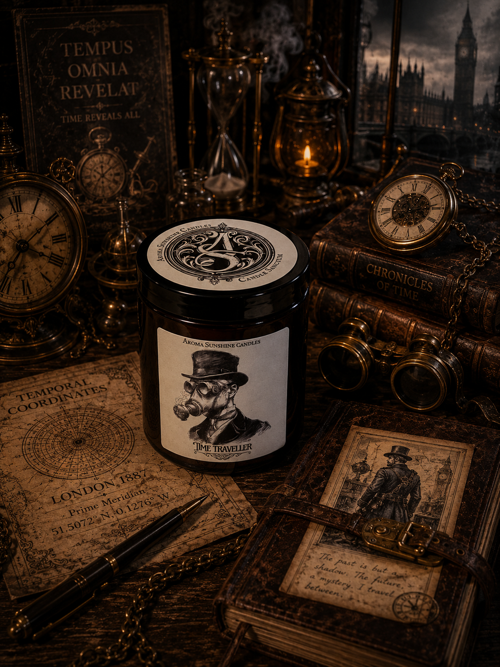 Time Traveller candle - Black Iris & Verbena