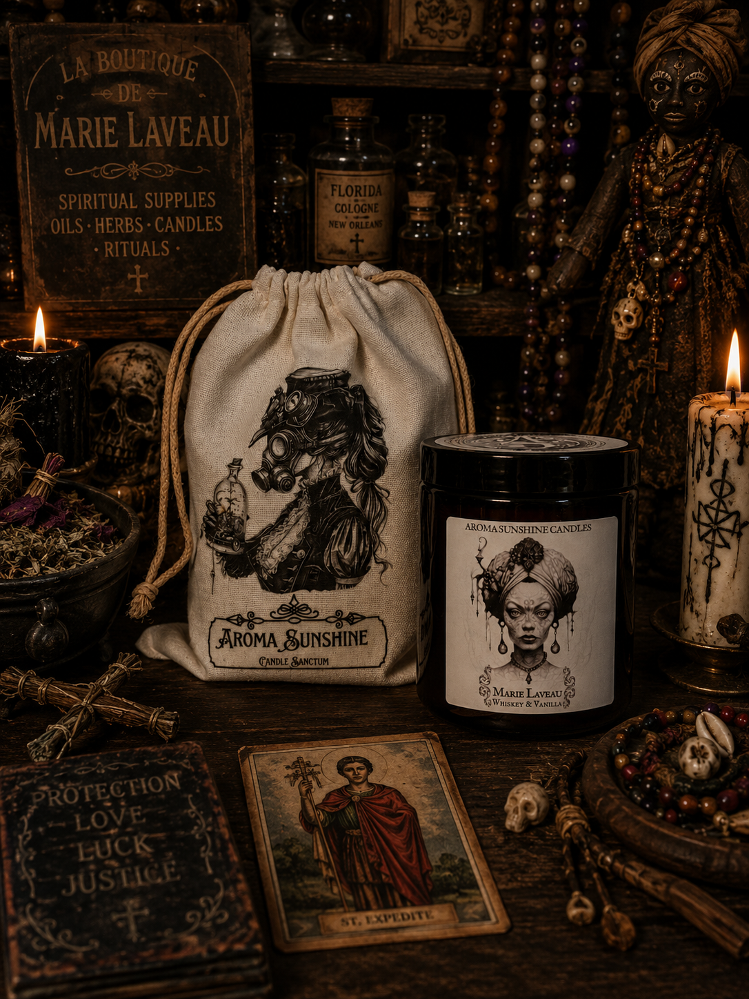 Marie Laveau candle - Whiskey & Vanilla