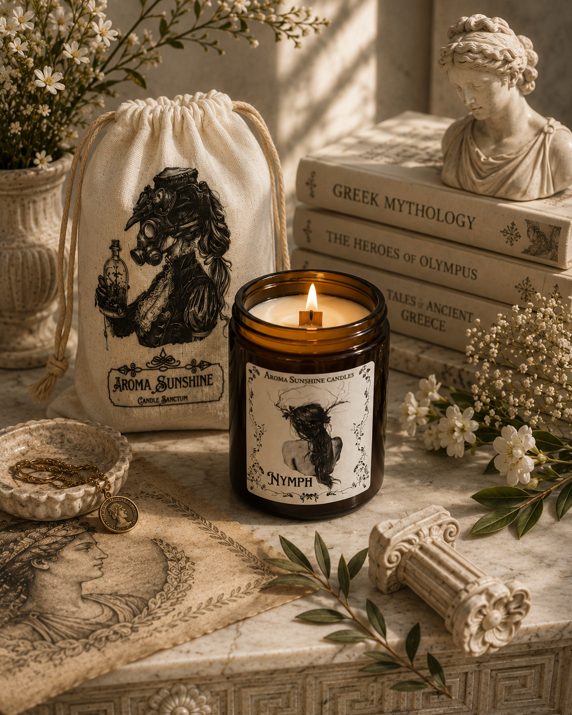 Nymph candle - Monoï & Cotton