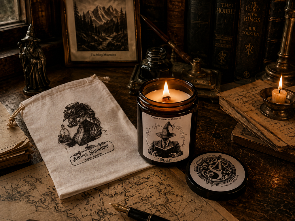 Tolkien candle - Dark Amber