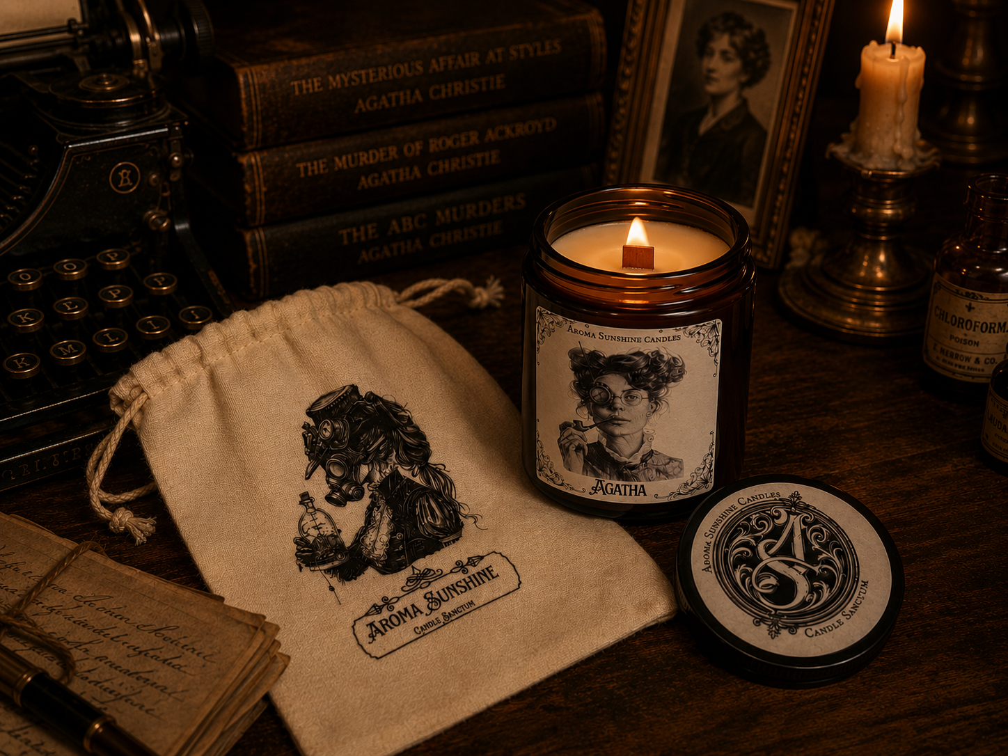 Agatha Christie candle - Peony & Lily of the Valley