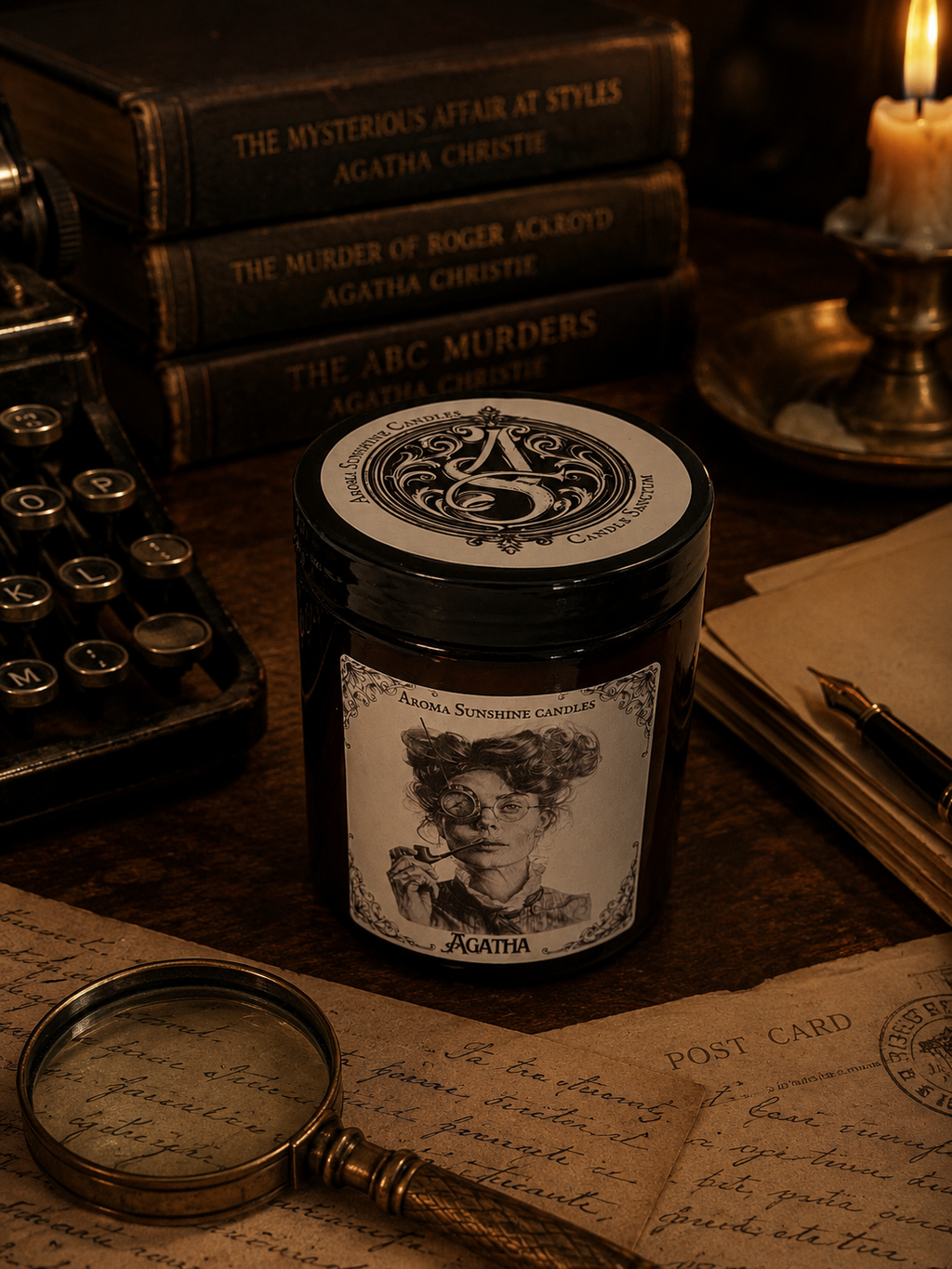 Agatha Christie candle - Peony & Lily of the Valley