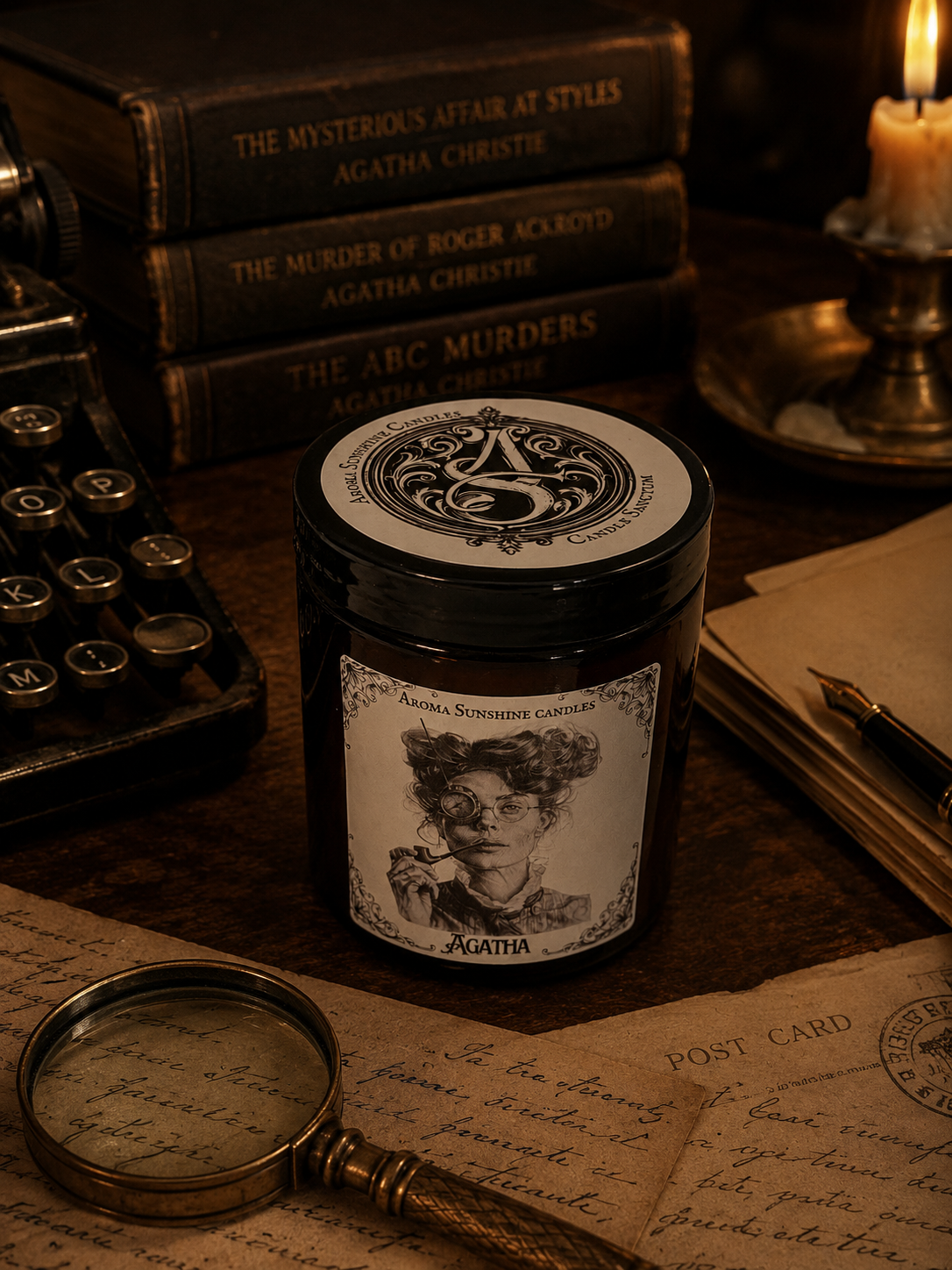 Agatha Christie candle - Peony & Lily of the Valley