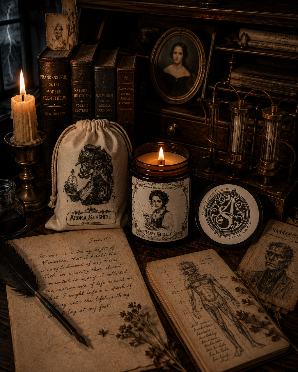 Mary Shelley candle - Pink Grapefruit & Vanilla