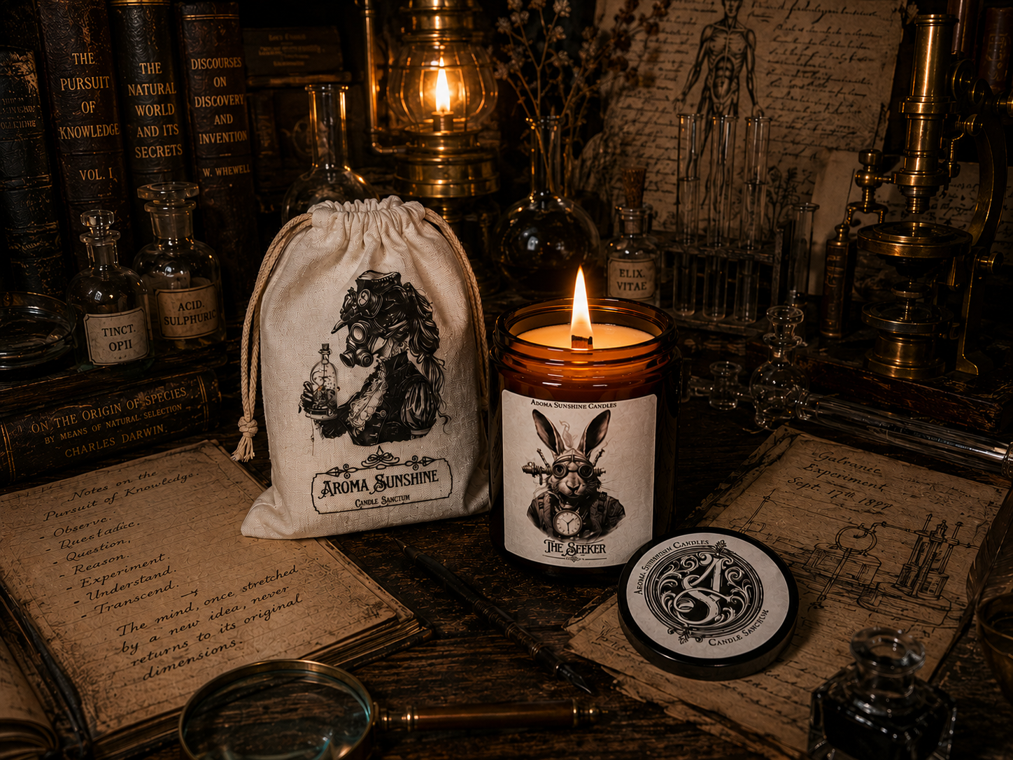 The Seeker candle - Oud Pomegranate
