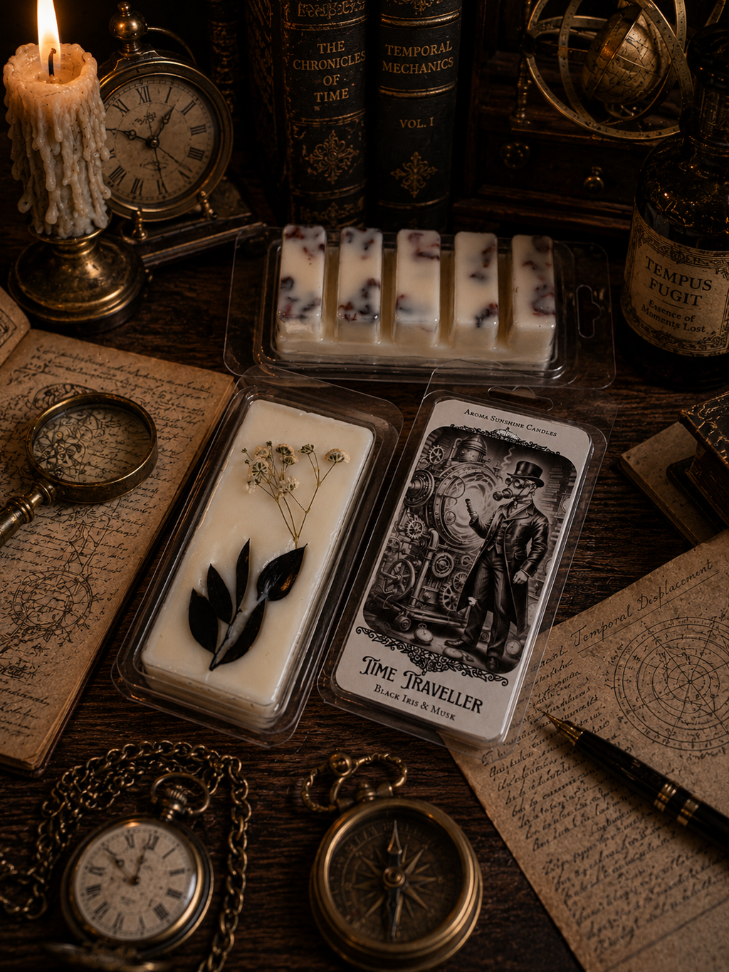 Time Traveller Wax Melt - Black Iris & Eau de Verbena