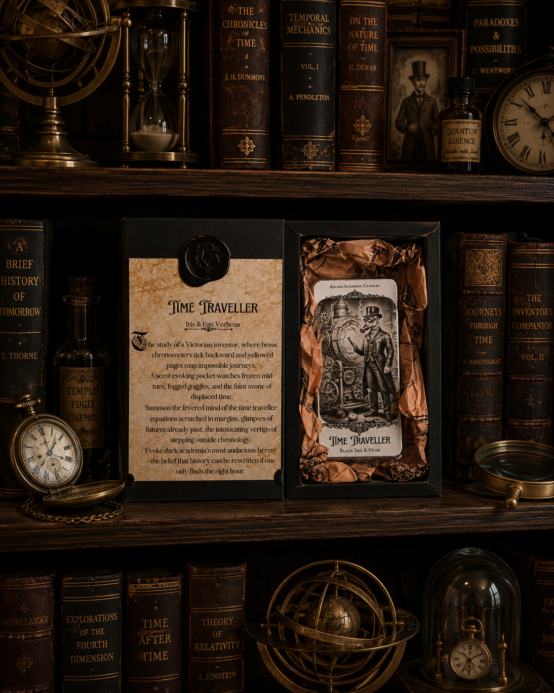 Time Traveller Wax Melt - Black Iris & Eau de Verbena