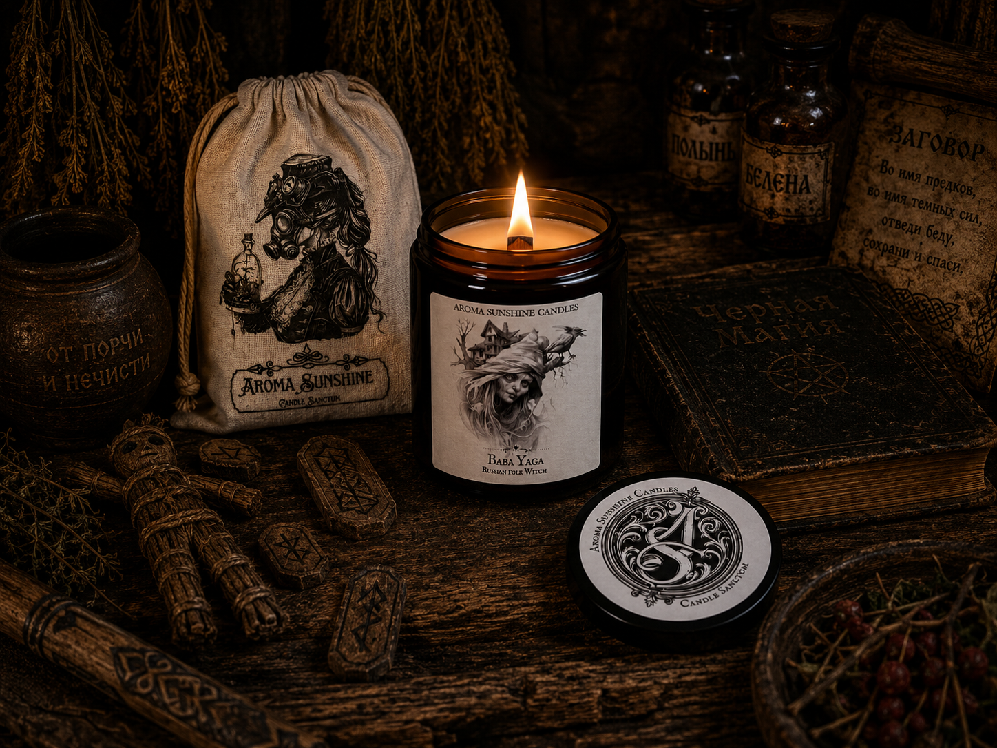 Baba Yaga candle - Cedarwood & Juniper