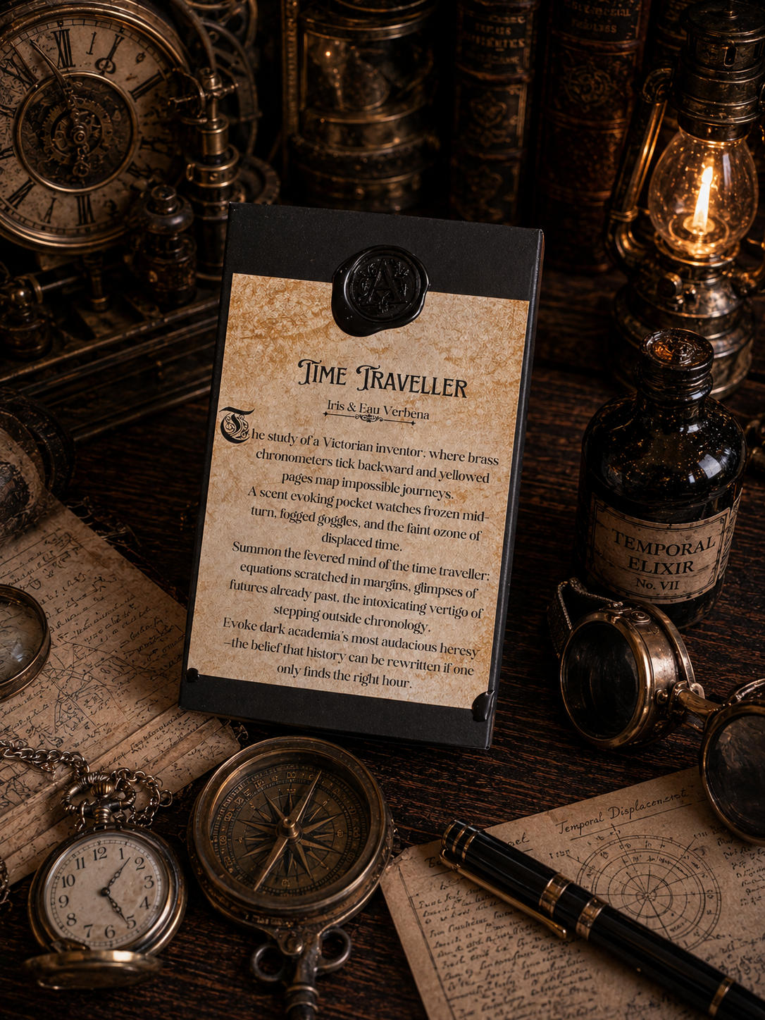Time Traveller Wax Melt - Black Iris & Eau de Verbena