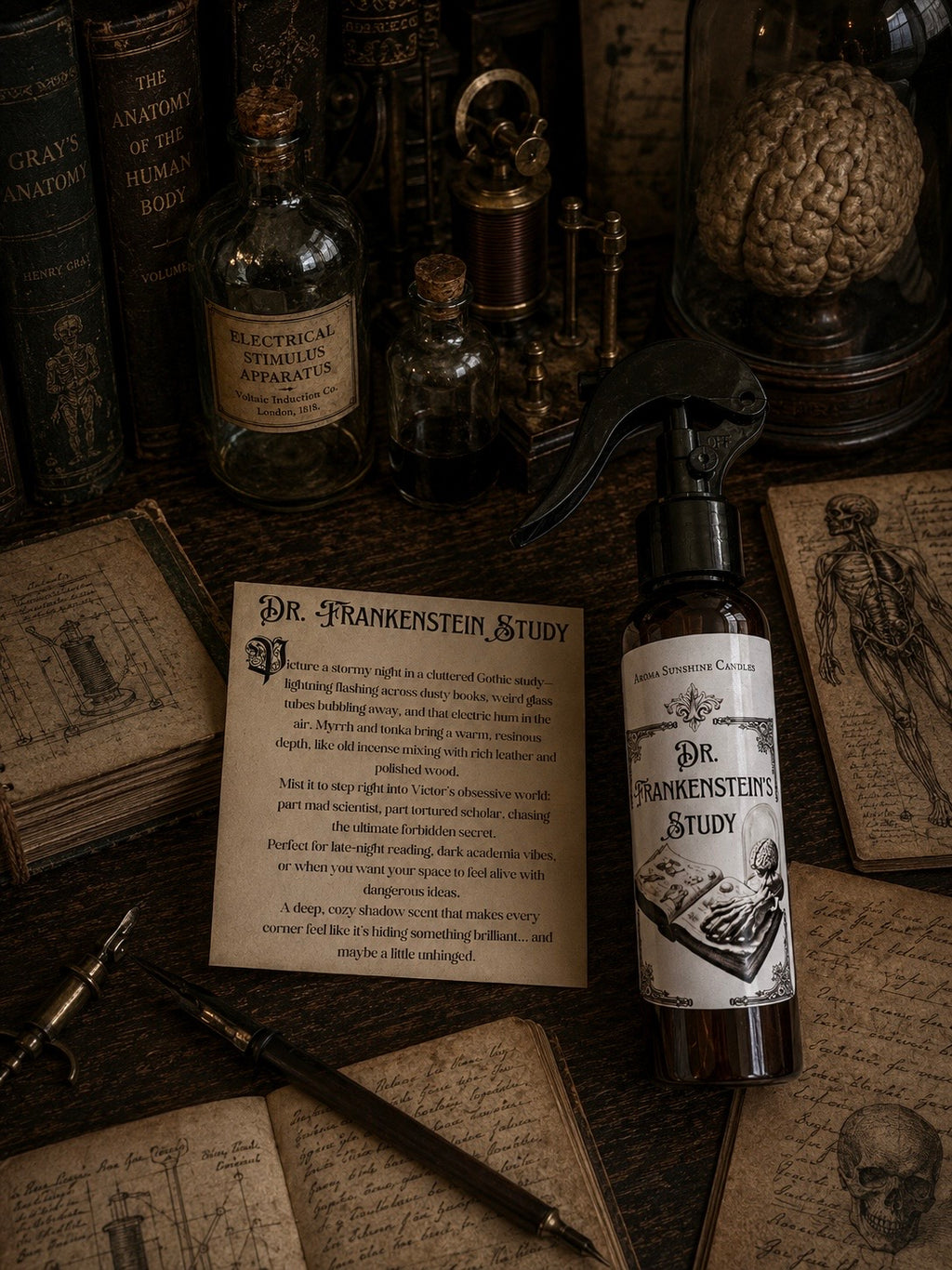 Dr. Frankenstein's Study Room Spray - Tonka & Myrrh