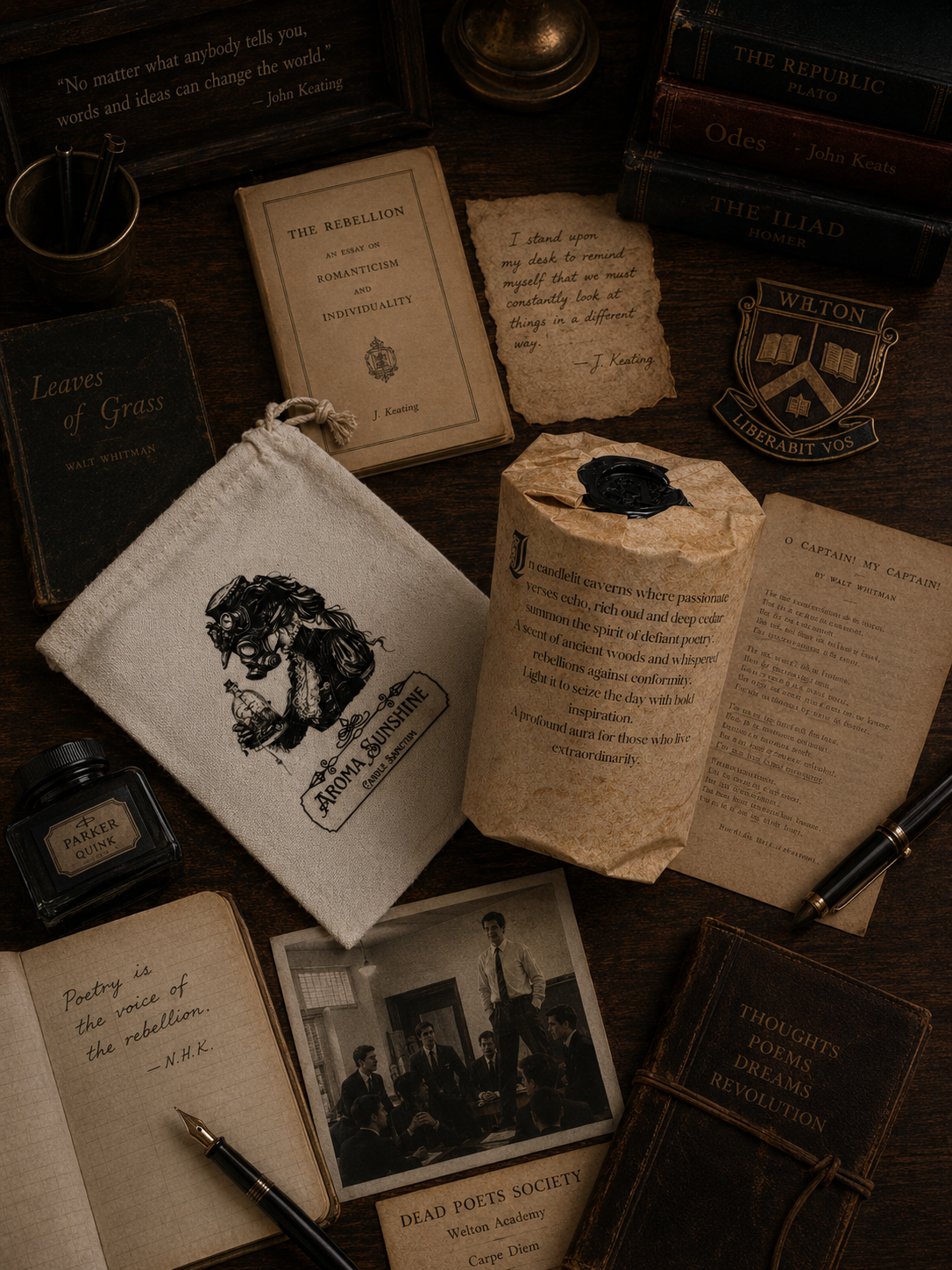 Dead Poets Society candle - Cedarwood & Soft Oud