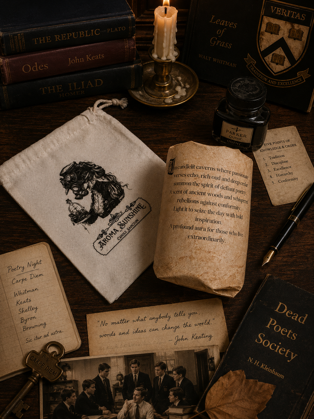 Dead Poets Society candle - Cedarwood & Soft Oud