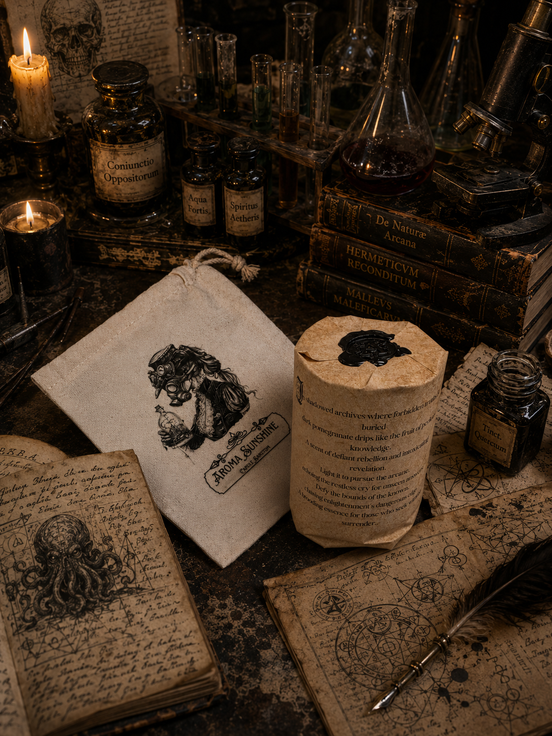 The Seeker candle - Oud Pomegranate