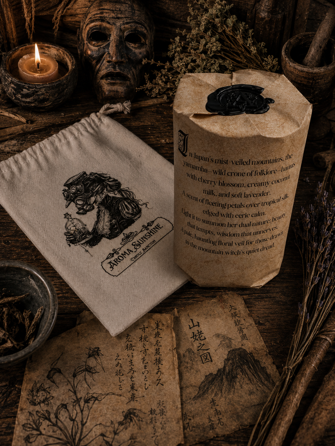 Yamamba candle - Cherry Blossom & Lavender