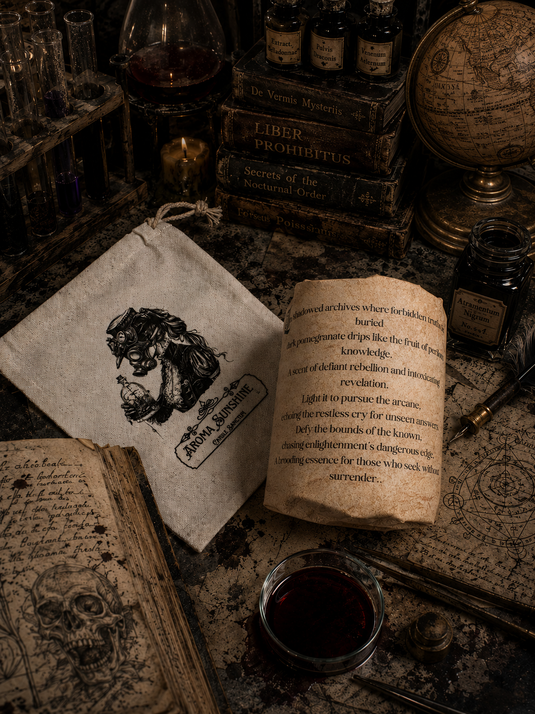 The Seeker candle - Oud Pomegranate