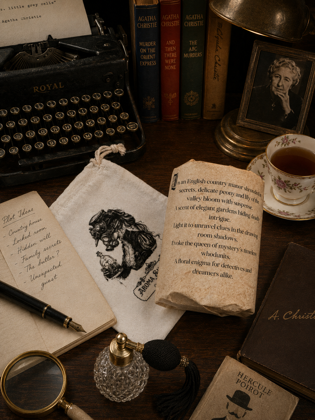 Agatha Christie candle - Peony & Lily of the Valley