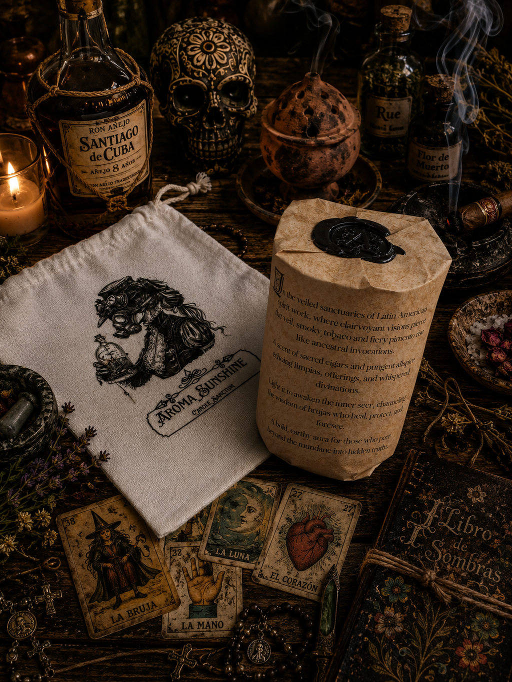 Bruja candle - Cuban Tobacco & Pimento