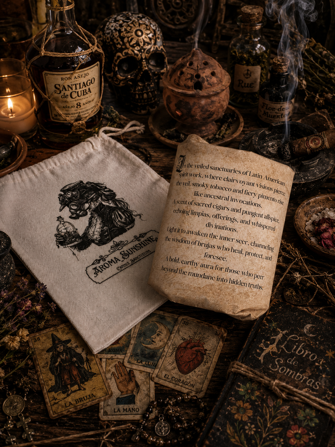 Bruja candle - Cuban Tobacco & Pimento
