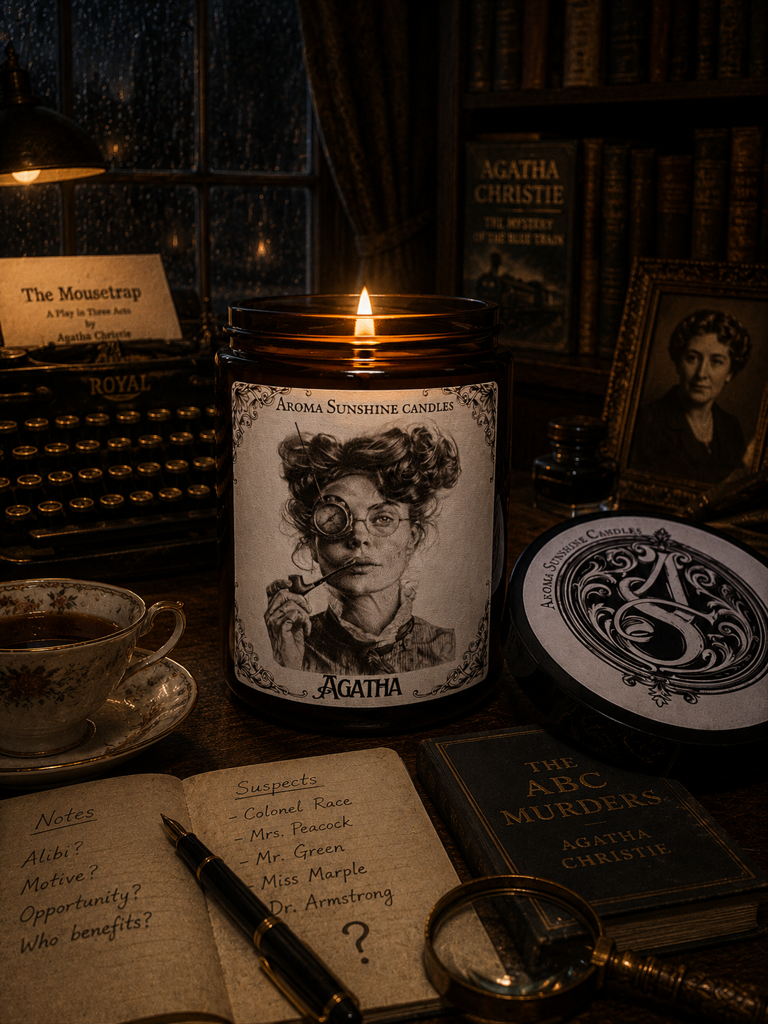 Agatha Christie candle - Peony & Lily of the Valley